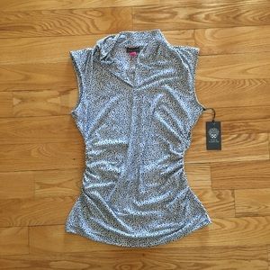 Vince Camuto polka dot shirt